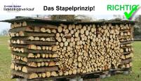Brennholzverkauf Thomas Hessler - Brennholz richtig lagern - Stapelprinzip